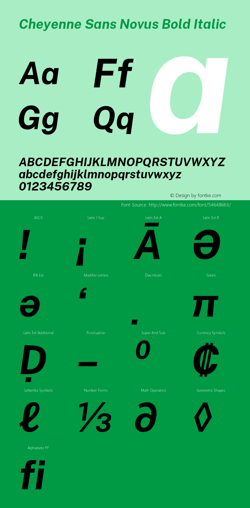 CheyenneSansNovus-BoldItalic Version 1.007;January 19, 2020;FontCreator 12.0.0.2550 64-bit; ttfautohint (v1.8.3) Font Sample