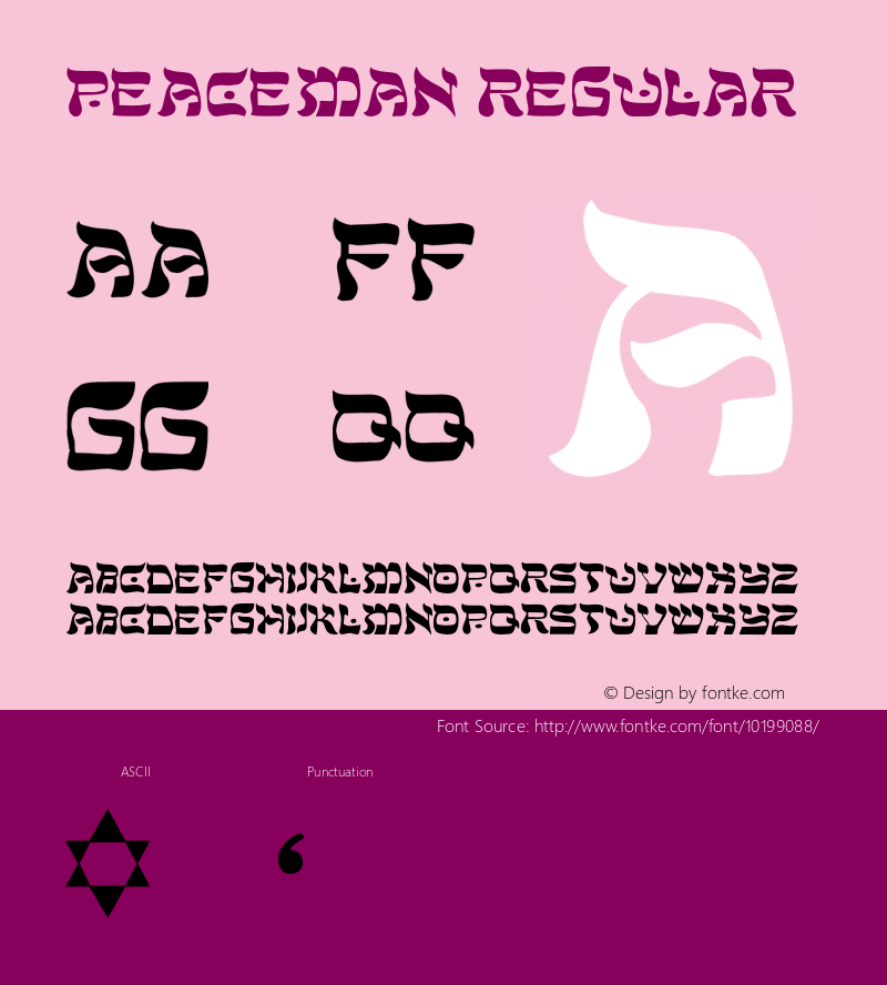 Peaceman Regular 001.000 Font Sample