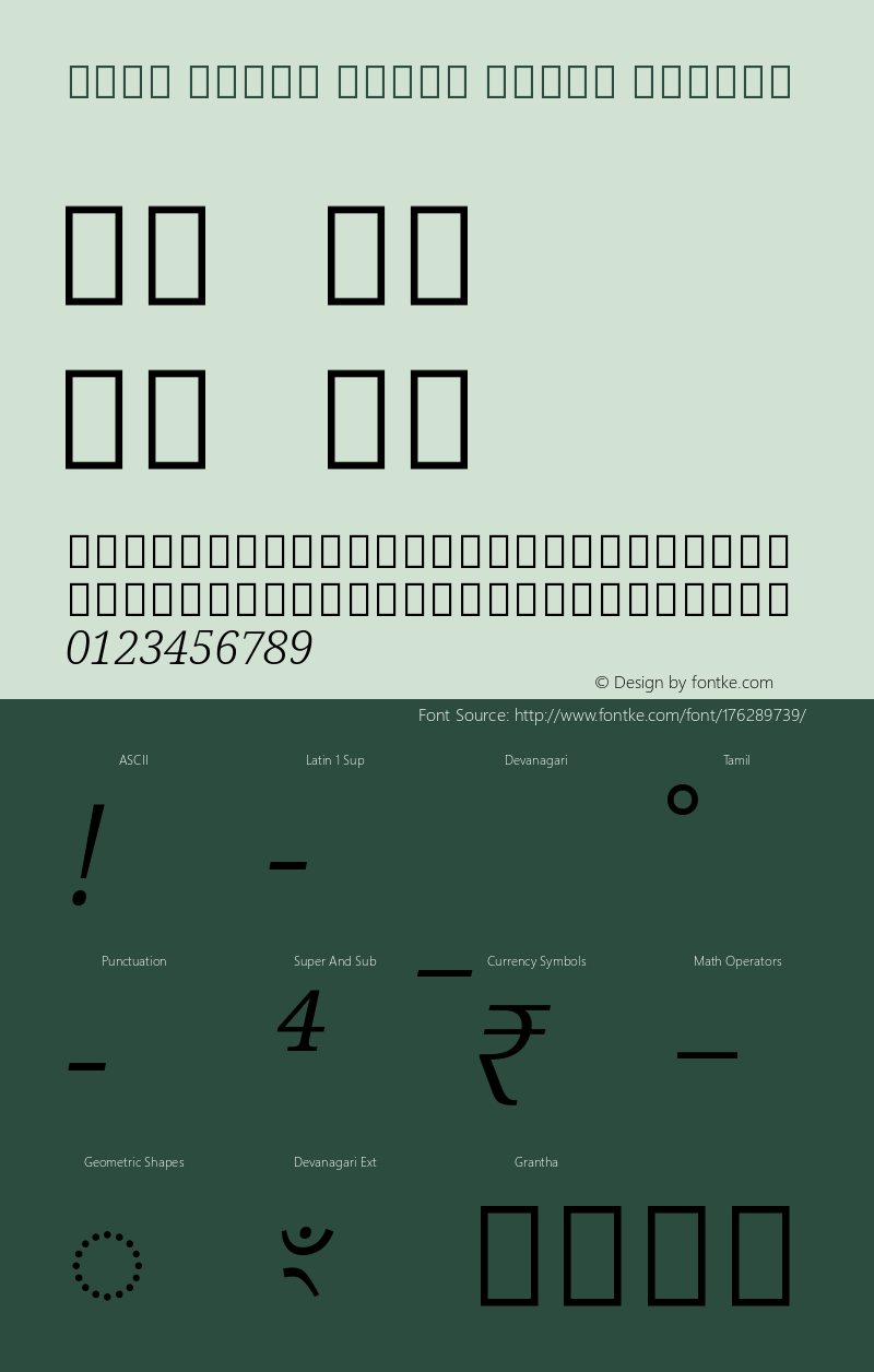 Noto Serif Tamil Light Italic Version 2.001图片样张