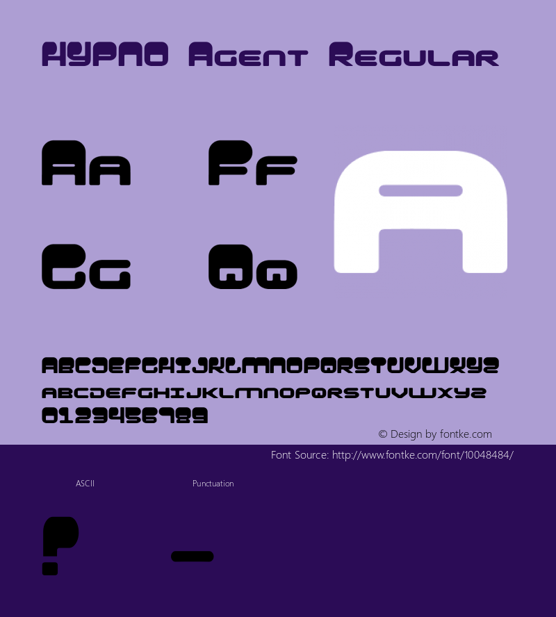 HYPNO Agent Regular 1 Font Sample