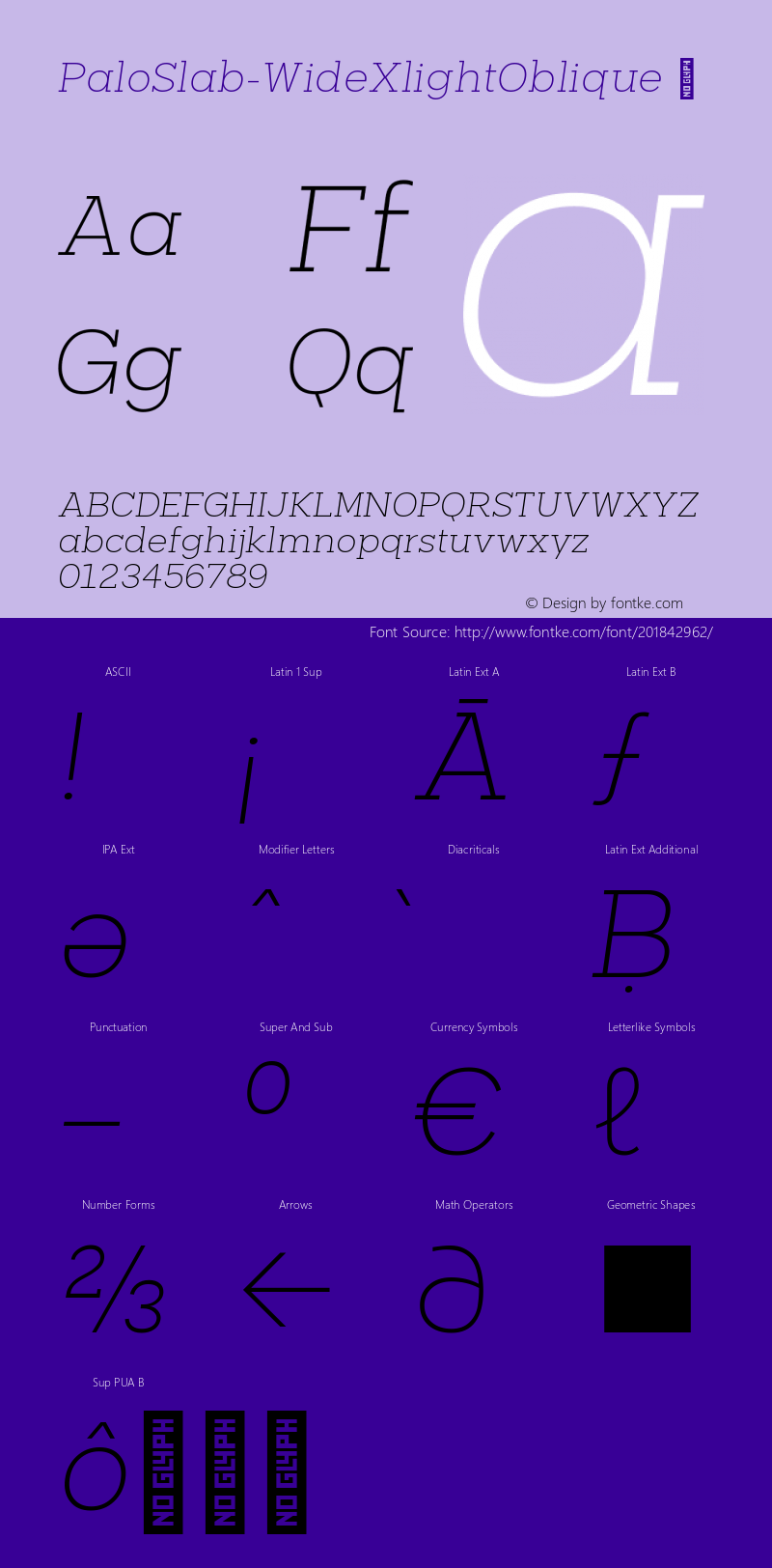 ☞Palo Slab Wide Xlight Oblique Version 1.000;hotconv 1.0.109;makeotfexe 2.5.65596;com.myfonts.easy.typeunion.palo-slab.wide-xlight-oblique.wfkit2.version.5F4n图片样张