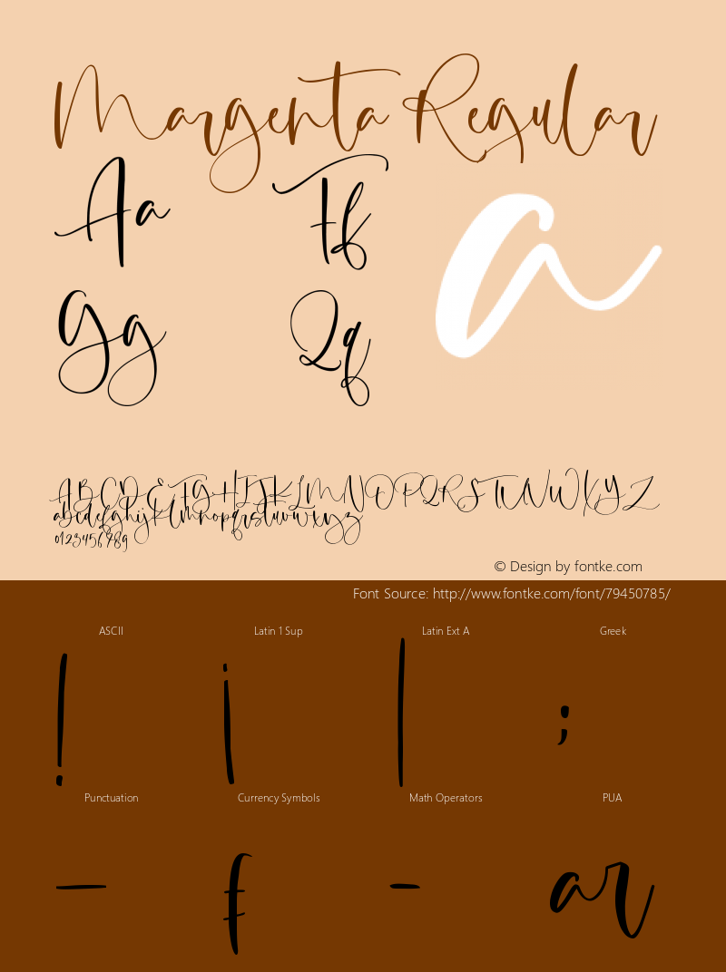 Margenta Version 1.00;September 22, 2020;FontCreator 11.5.0.2430 32-bit Font Sample