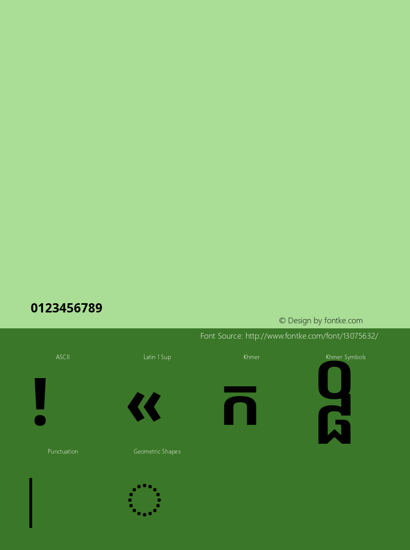 Noto Sans Khmer Bold Version 1.00 June 24, 2012, initial release Font Sample