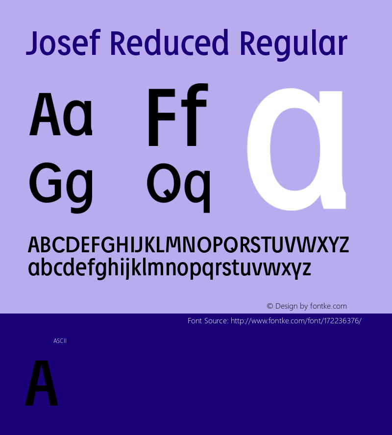 JosefRed-Regular Version 6.001图片样张