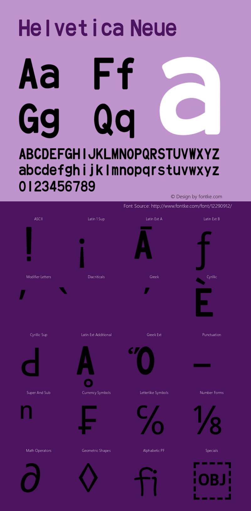 Helvetica Neue 粗斜体 10.0d35e1 Font Sample