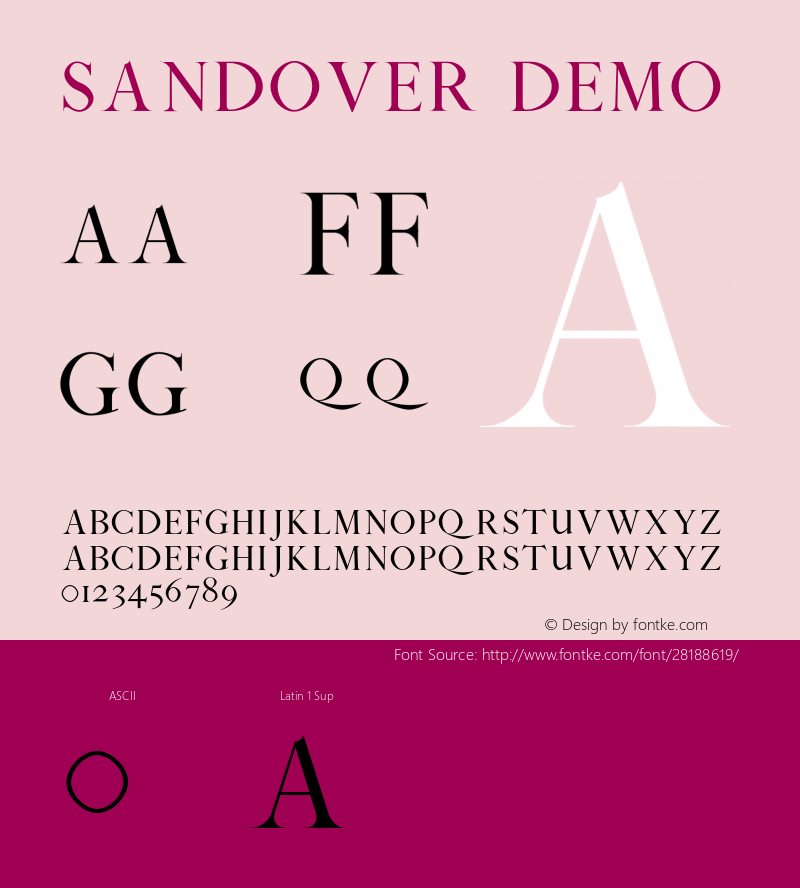 SandoverDemo Version 1.002;Fontself Maker 3.0.1 Font Sample