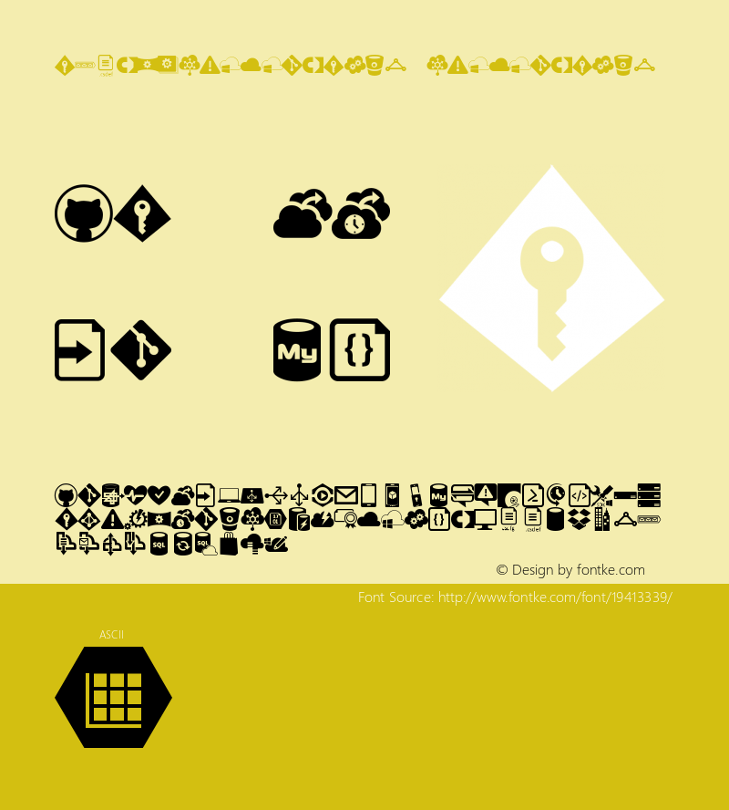 azure-iconography Version 1.0 Font Sample