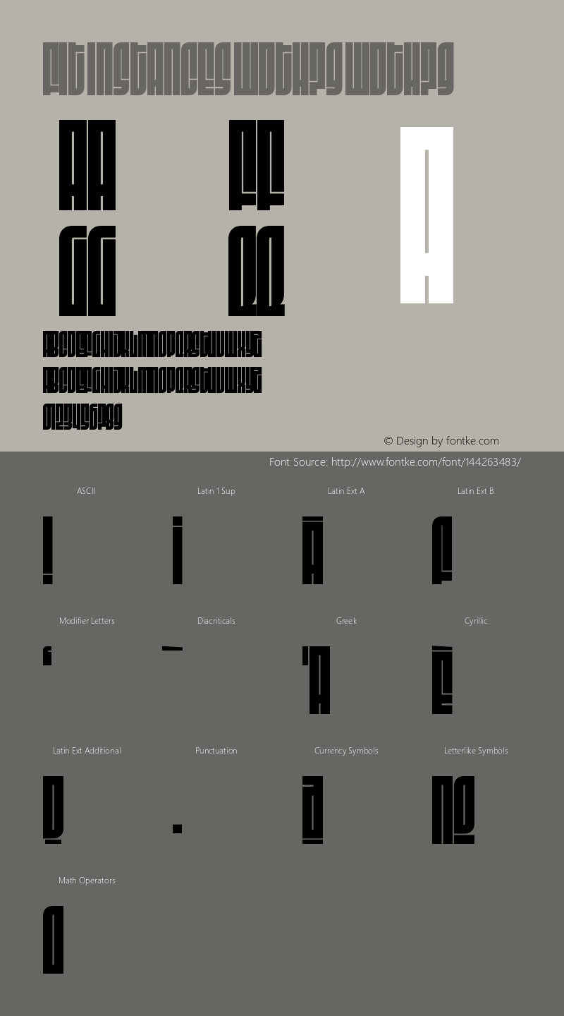 Fit Instances wdth79 Version 1.0 Font Sample