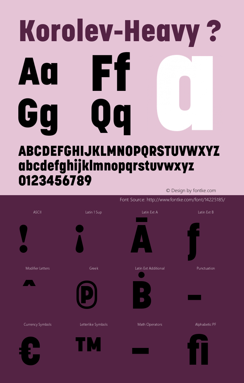 Korolev-Heavy ? Version 1.000;com.myfonts.device.korolev.heavy.wfkit2.3RHh Font Sample