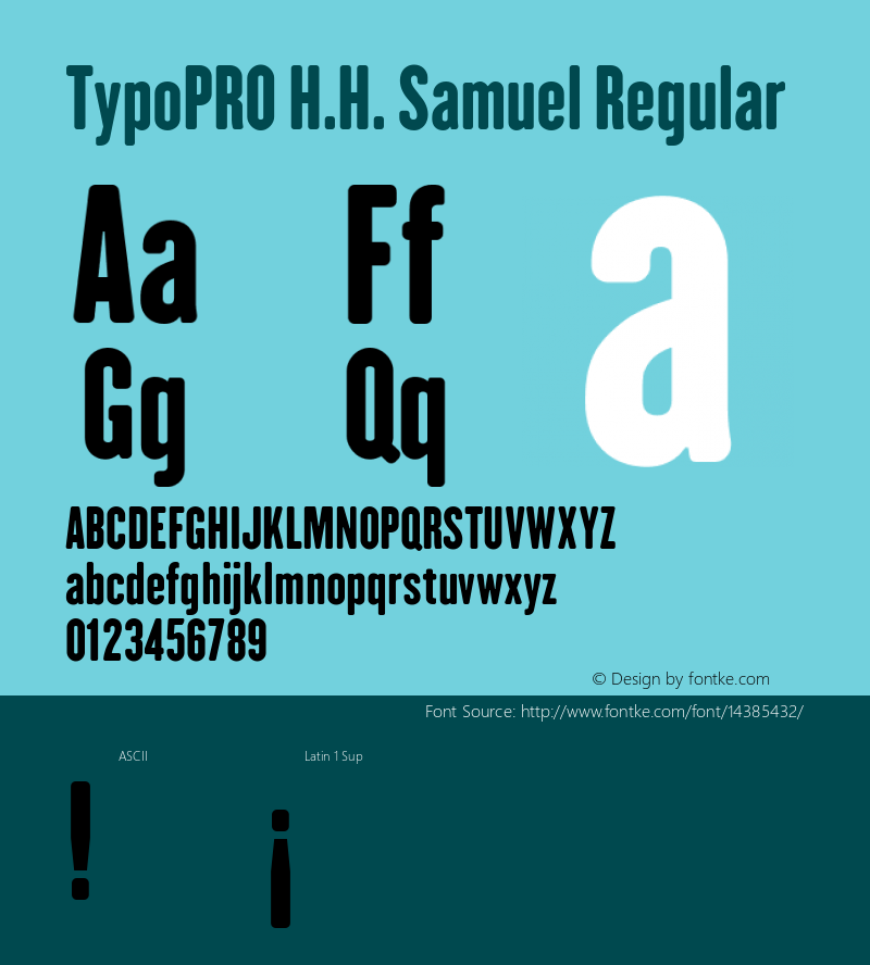 TypoPRO H.H. Samuel Regular Version 1.009 Font Sample