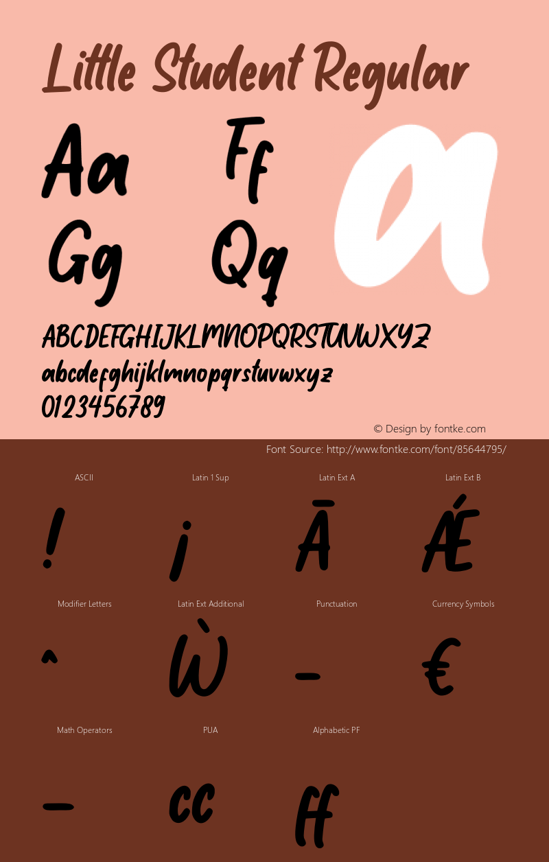 Little Student Version 1.00;June 23, 2020;FontCreator 12.0.0.2567 64-bit Font Sample