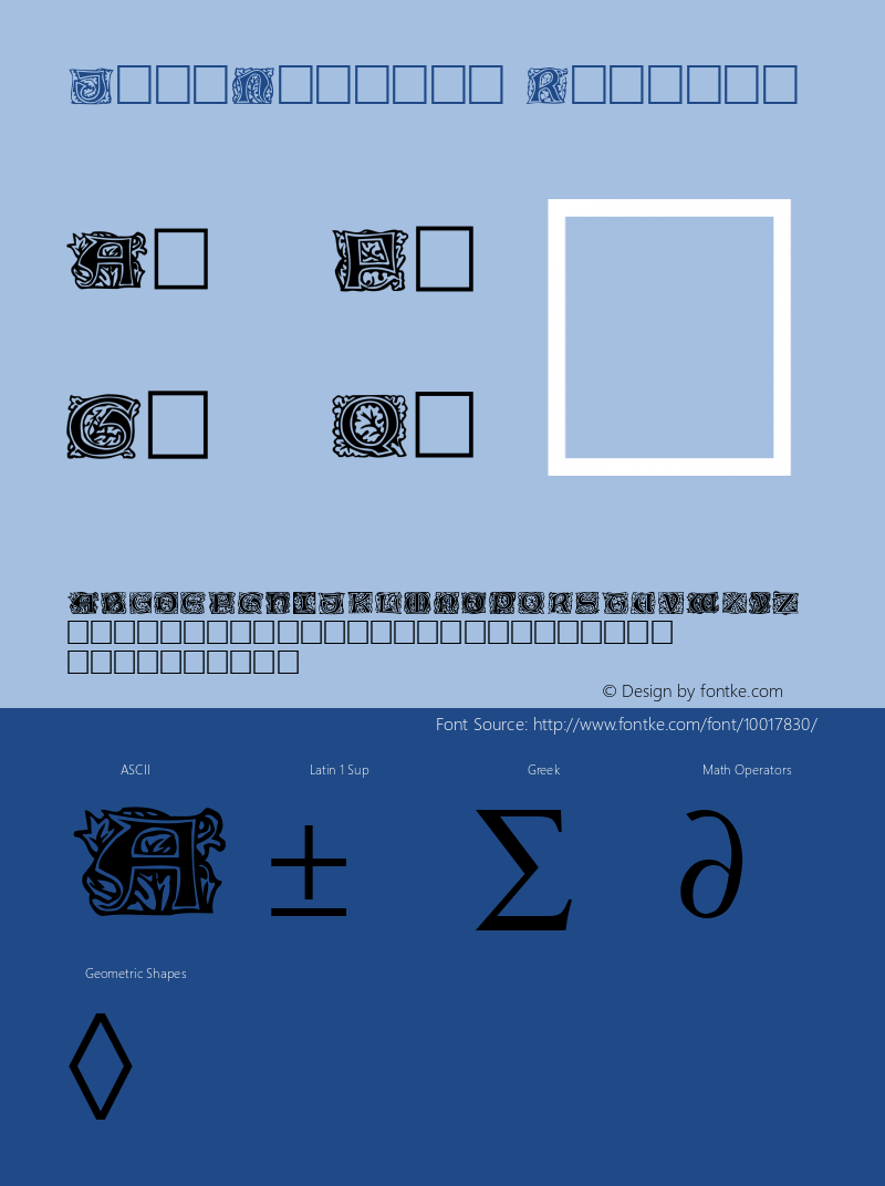 JeffNichols Regular Altsys Metamorphosis:3/8/92 Font Sample