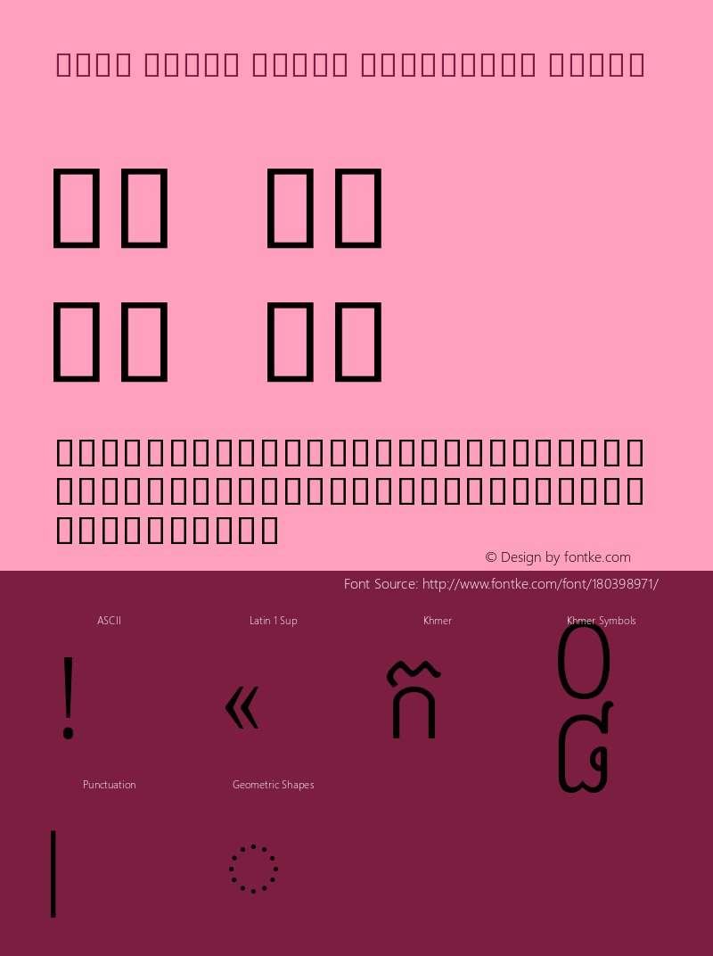 Noto Serif Khmer Condensed Light Version 2.001图片样张