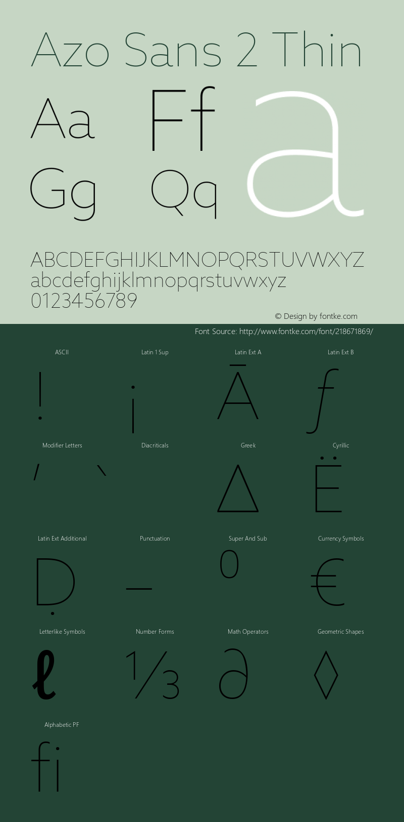 Azo Sans 2 Thin Version 2.003图片样张