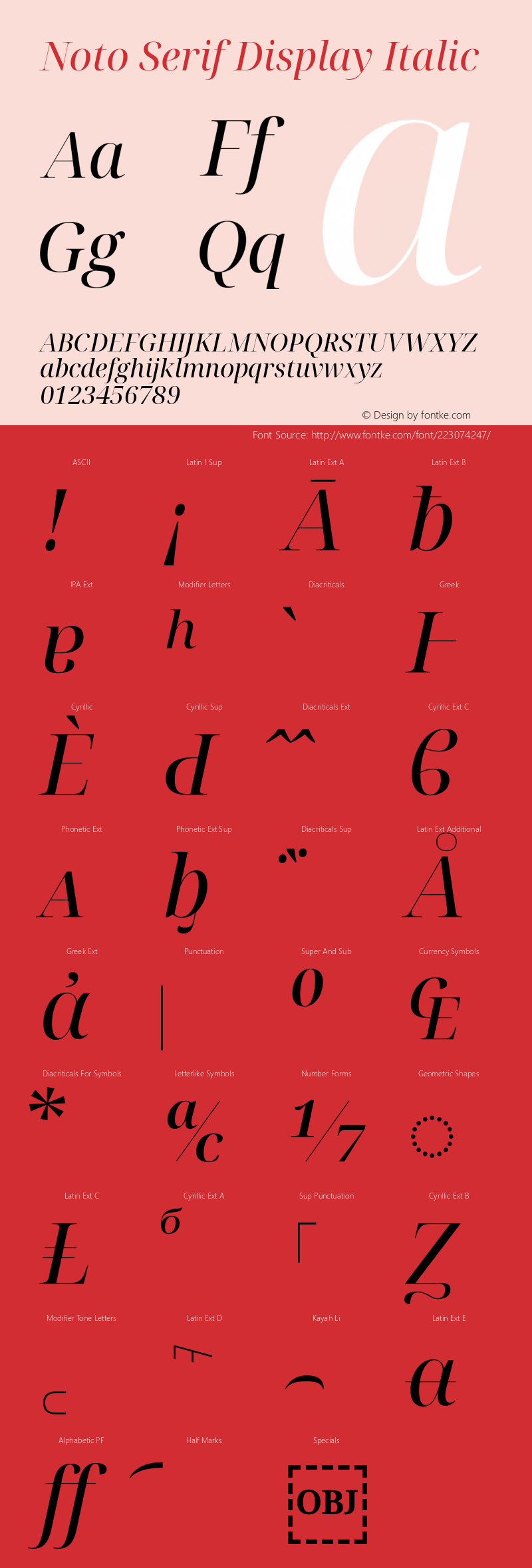 Noto Serif Display Italic Version 2.003图片样张