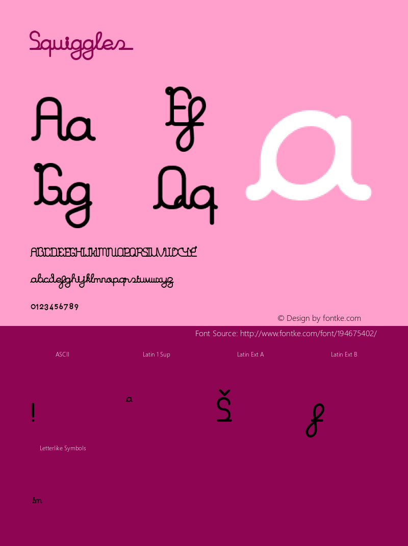 ☞Squiggles Version 2.001;com.myfonts.easy.twiggy8520.squiggles.regular.wfkit2.version.3bTJ图片样张