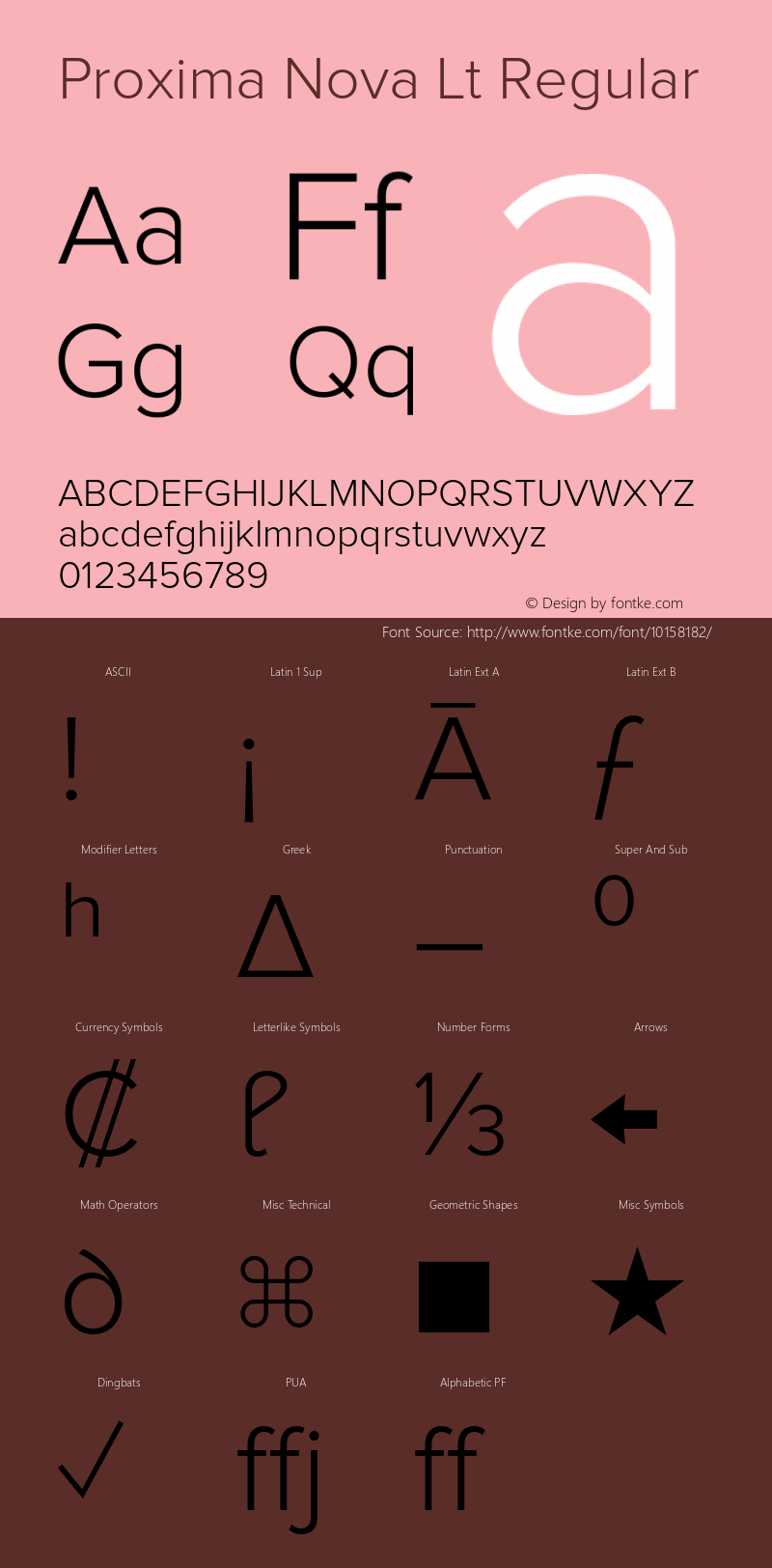 Proxima Nova Lt Regular Version 1.000;PS 001.000;hotconv 1.0.38 Font Sample