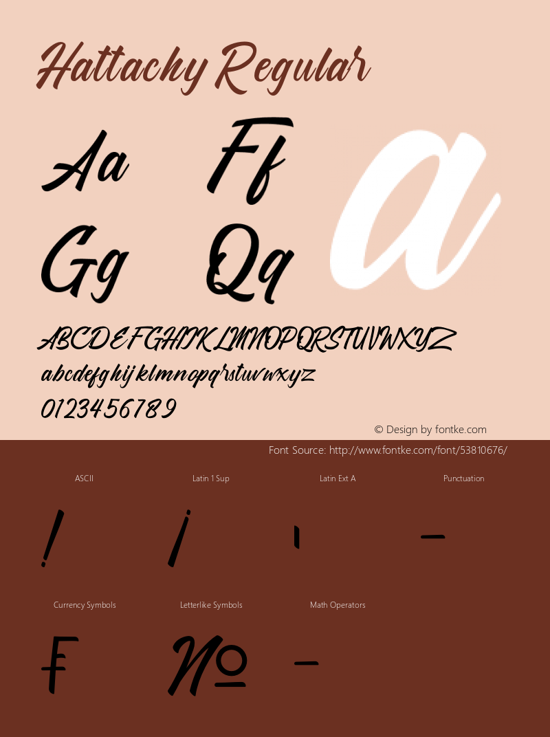 Hattachy Version 1.00;January 18, 2020;FontCreator 12.0.0.2535 64-bit Font Sample