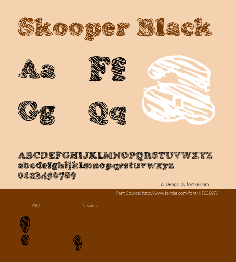 Skooper Black Macromedia Fontographer 4.1.4 08/08/1999 Font Sample