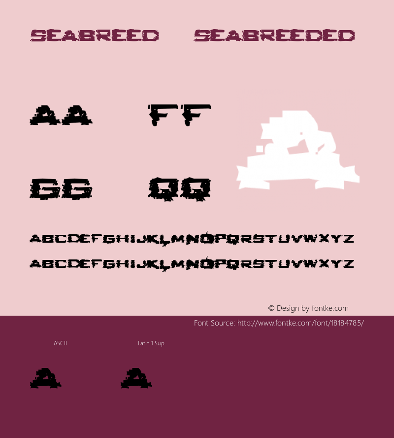 Seabreed 2 Seabreeded Version 1.00 Font Sample