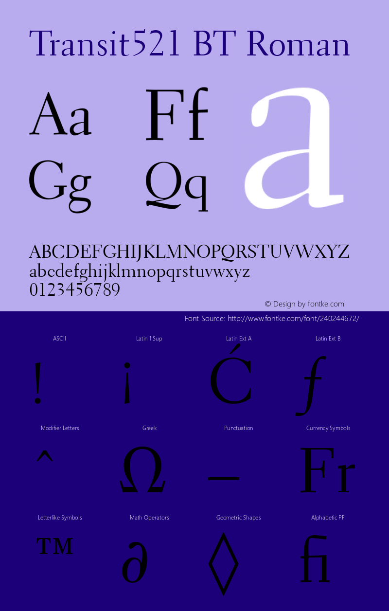 Transit521 BT Roman Version 1.01 emb4-OT图片样张