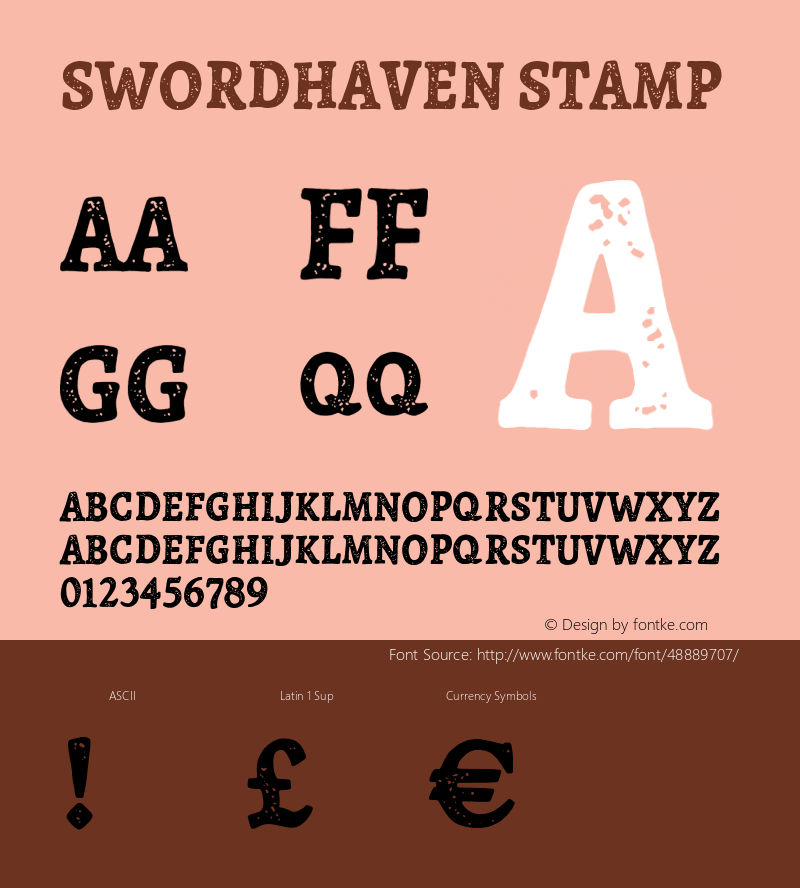 SWORDHAVEN Stamp Version 1.000;hotconv 1.0.109;makeotfexe 2.5.65596 Font Sample