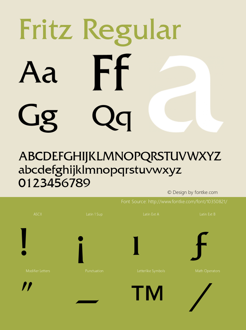 Fritz Regular Print Artist: Sierra On-Line, Inc. Font Sample