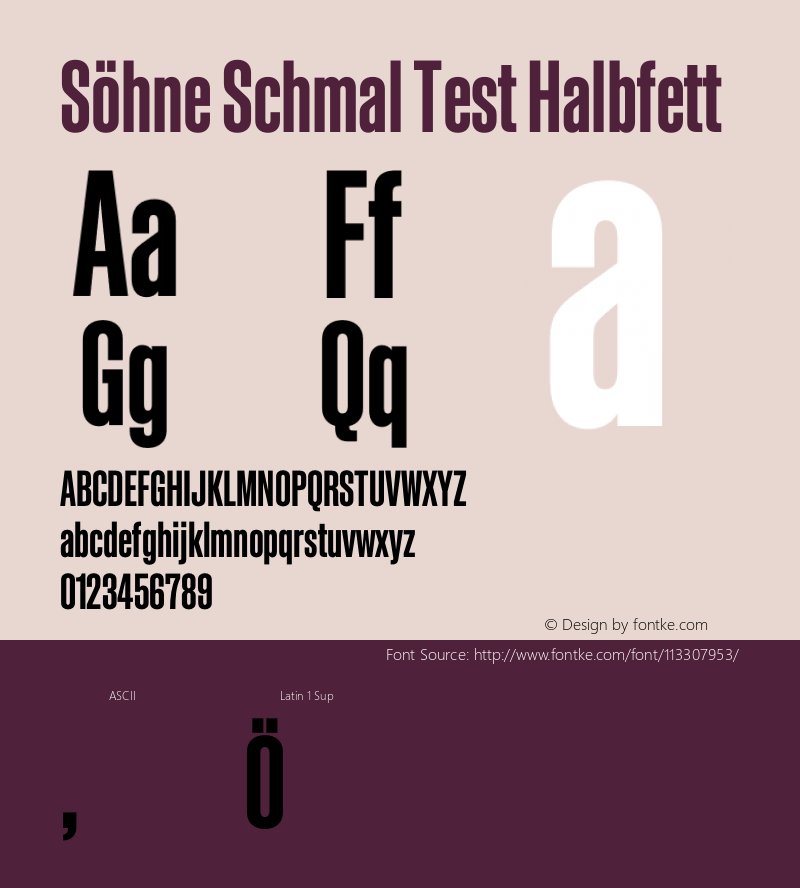SohneSchmal-HalbfettTest Version 1.108;hotconv 1.0.116;makeotfexe 2.5.65601;0 Font Sample