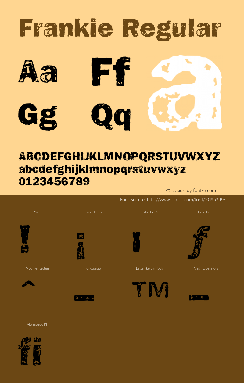 Frankie Regular 001.000 Font Sample