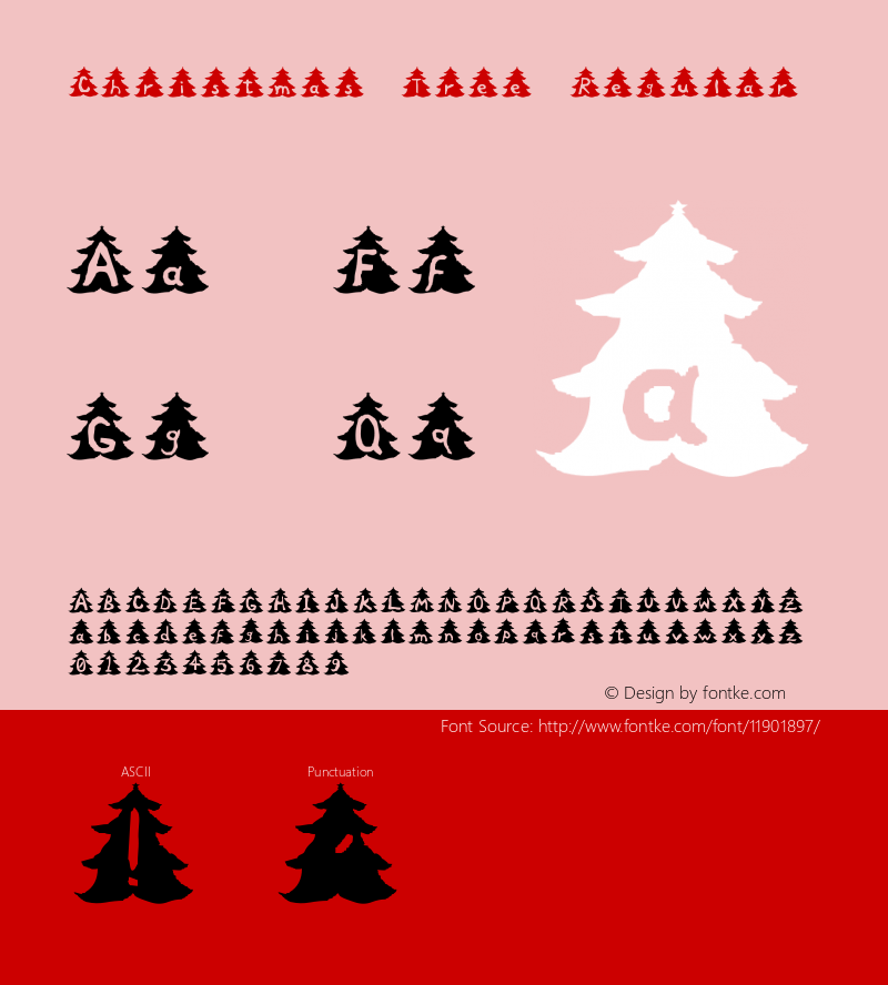 Christmas Tree Regular Version 1.0 Font Sample