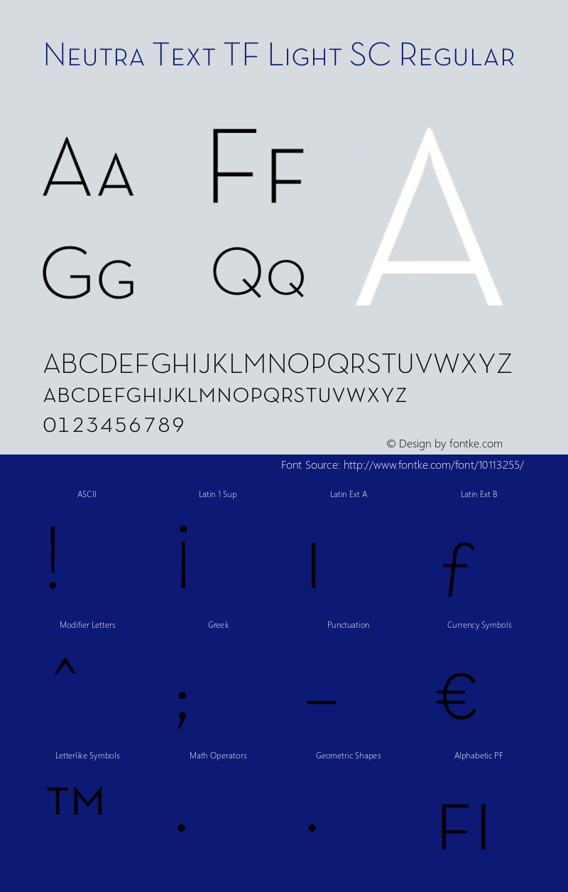 Neutra Text TF Light SC Regular OTF 1.000;PS 001.000;Core 1.0.29 Font Sample