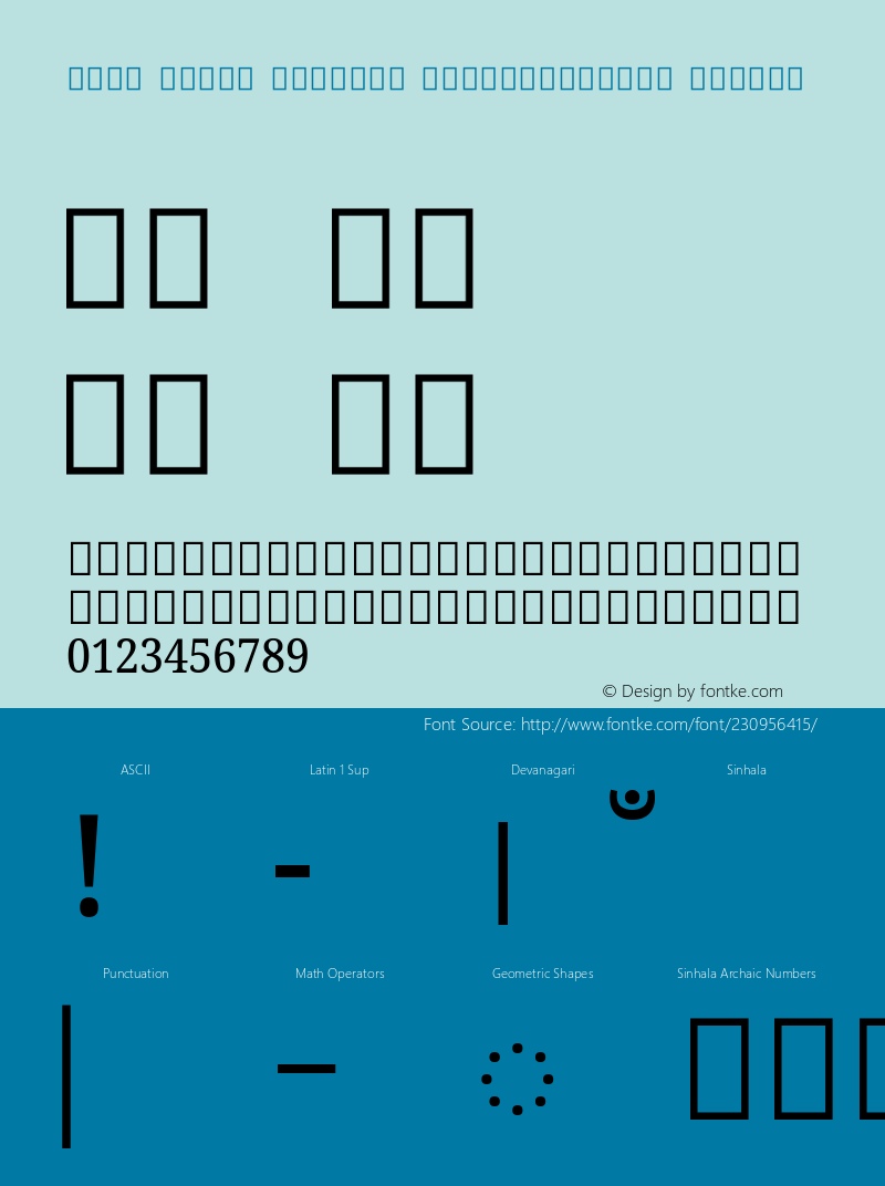 Noto Serif Sinhala SemiCondensed Medium Version 2.002; ttfautohint (v1.8) -l 8 -r 50 -G 200 -x 14 -D sinh -f none -a qsq -X 