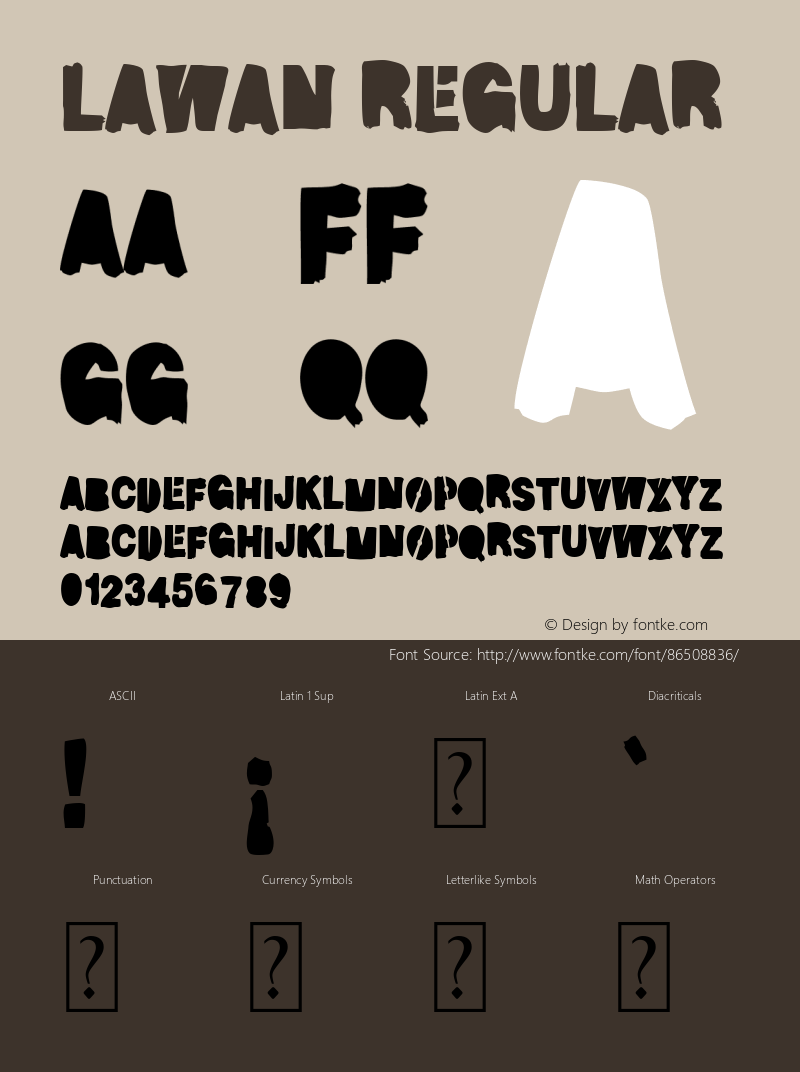 Lawan Version 1.00;October 11, 2020;FontCreator 13.0.0.2630 64-bit Font Sample