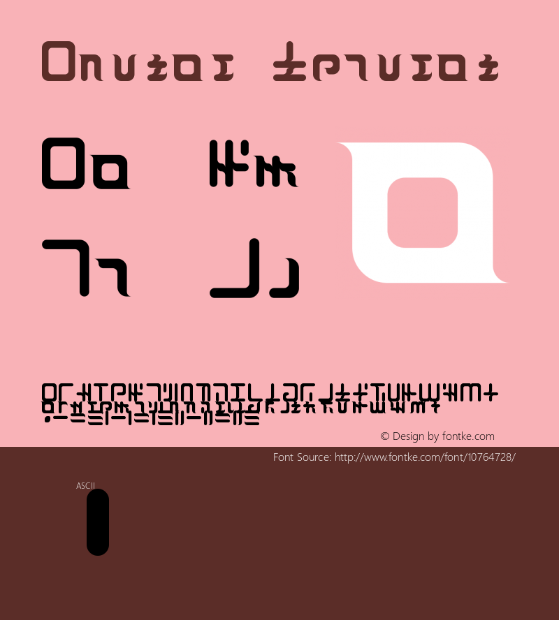 Aiural Regular Version 1.0 Font Sample