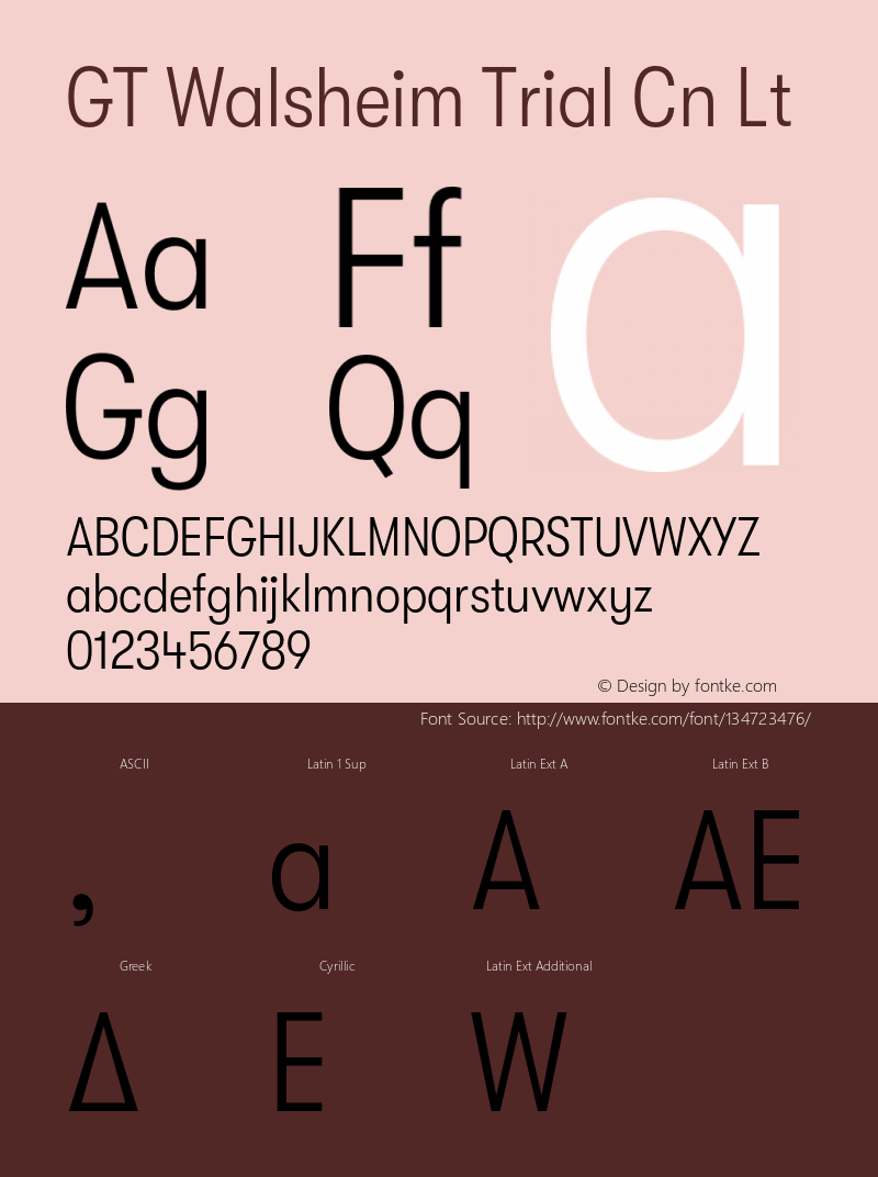 GT Walsheim Trial Cn Lt Version 2.008 2020-10-21 Font Sample