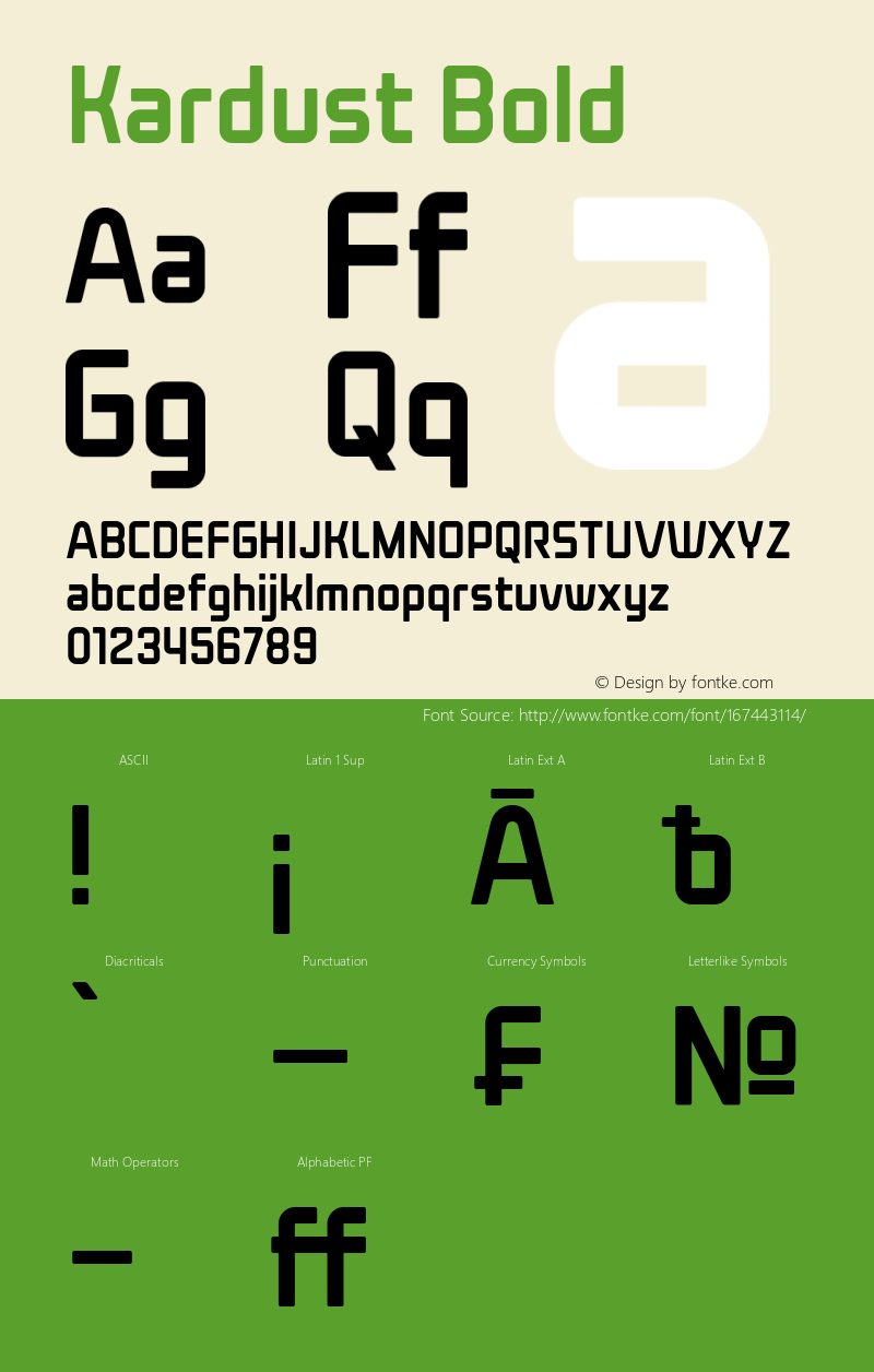 Kardust Condensed Bold Version 1.00;June 19, 2021;FontCreator 13.0.0.2683 64-bit Font Sample