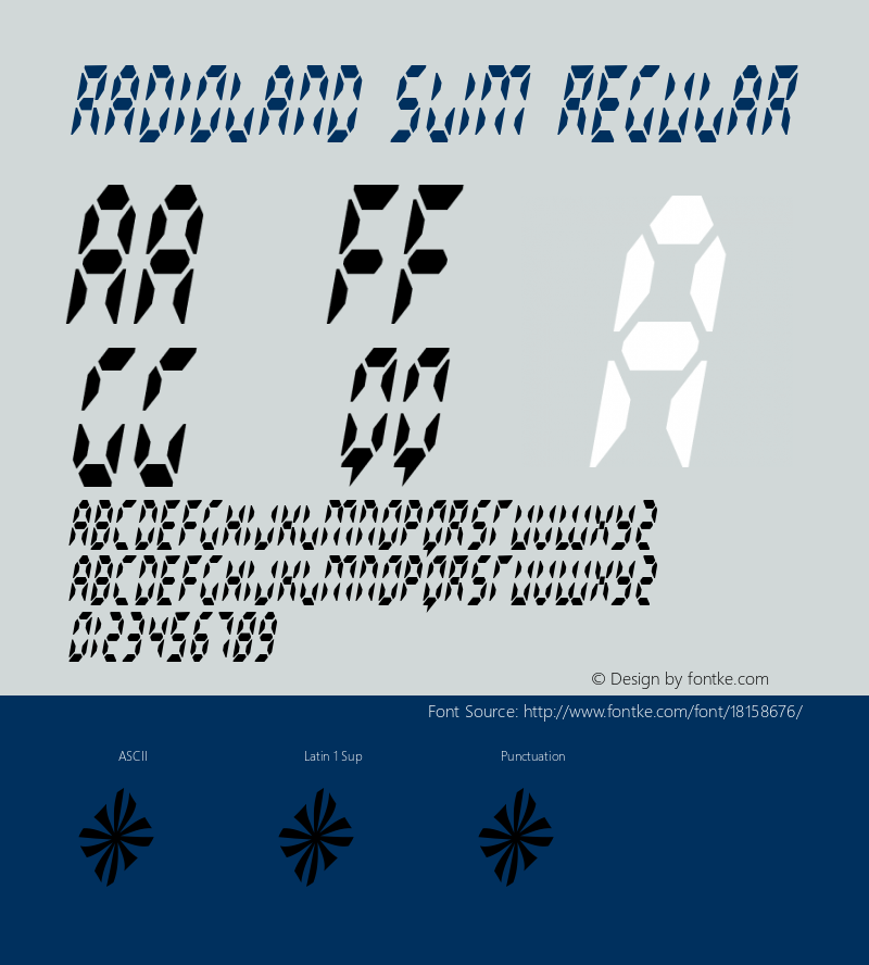 Radioland Slim Regular 2 Font Sample