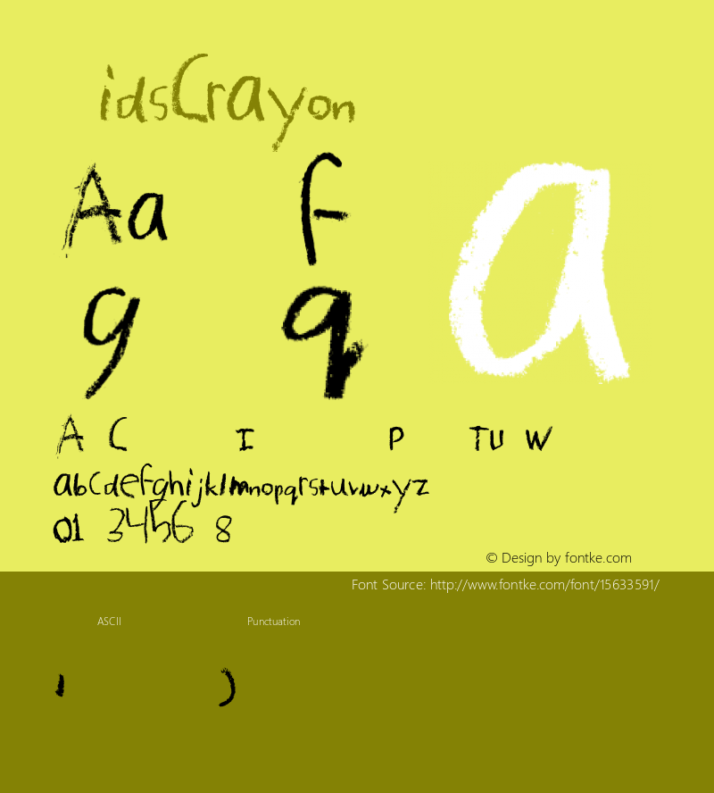 KidsCrayon ☞ Version 1.000; ttfautohint (v0.95) -d;com.myfonts.easy.mur.kids-crayon.kids-crayon.wfkit2.version.3sRc Font Sample