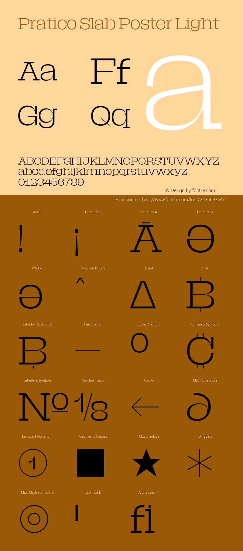 Pratico Slab Poster Light Version 1.002;Glyphs 3.1.1 (3148)图片样张