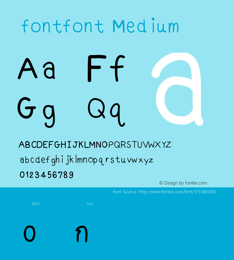 fontfont Version 001.000图片样张