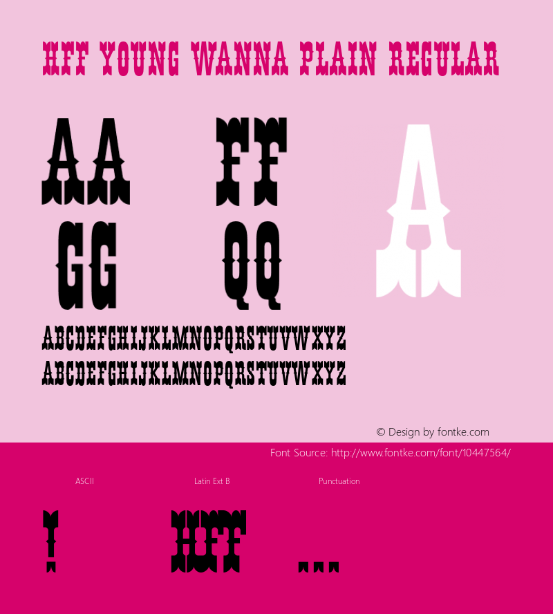 HFF Young Wanna Plain Regular 1.0  [1 September 2012] Font Sample