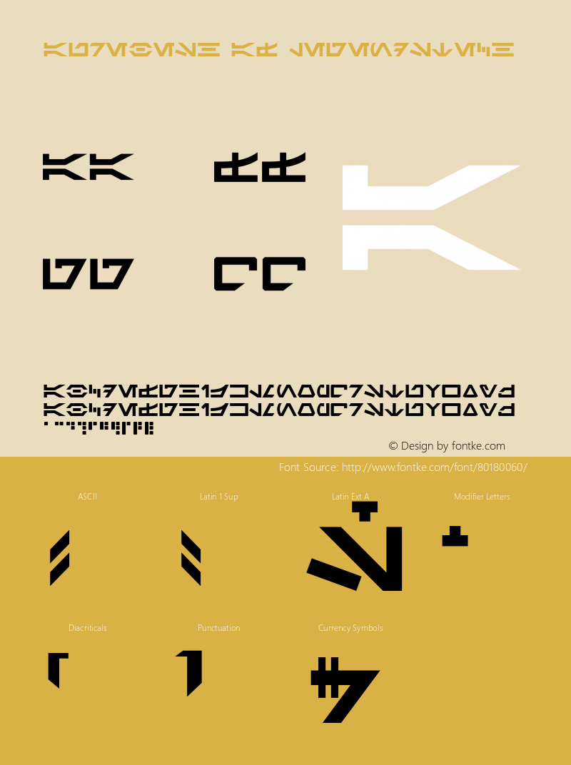 Aurebesh AF Legends Tech Version 001.000 Font Sample