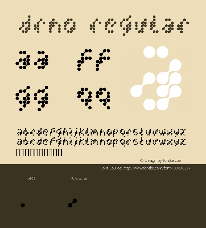 DrNO Regular Unknown Font Sample