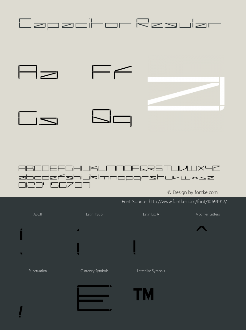 Capacitor Regular OTF 3.000;PS 001.001;Core 1.0.29 Font Sample