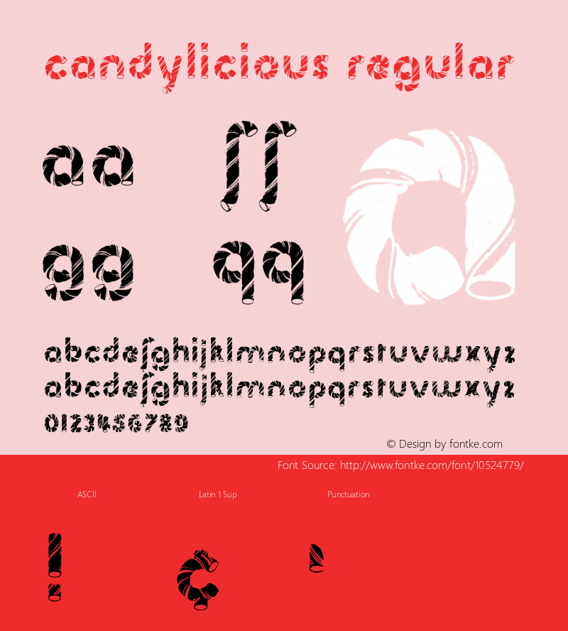 Candylicious Regular Version 1.00 2013 Font Sample