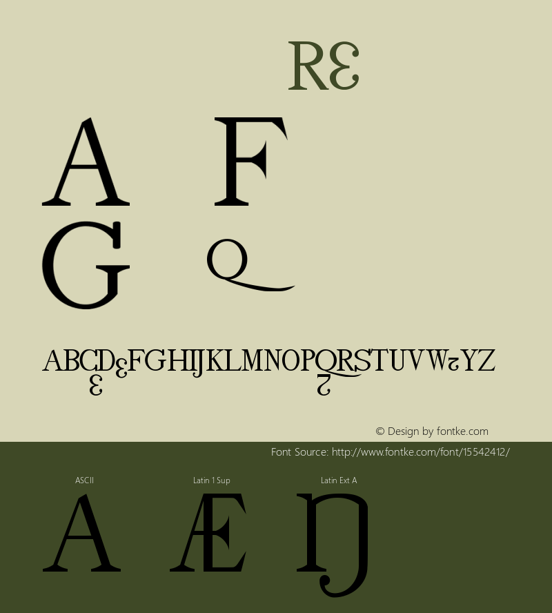 drmdoz17 Regular Version 001.001 Font Sample