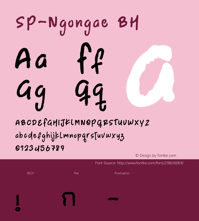 SP-Ngongae BH Version 1.000;October 12, 2021;FontCreator 14.0.0.2793 64-bit图片样张