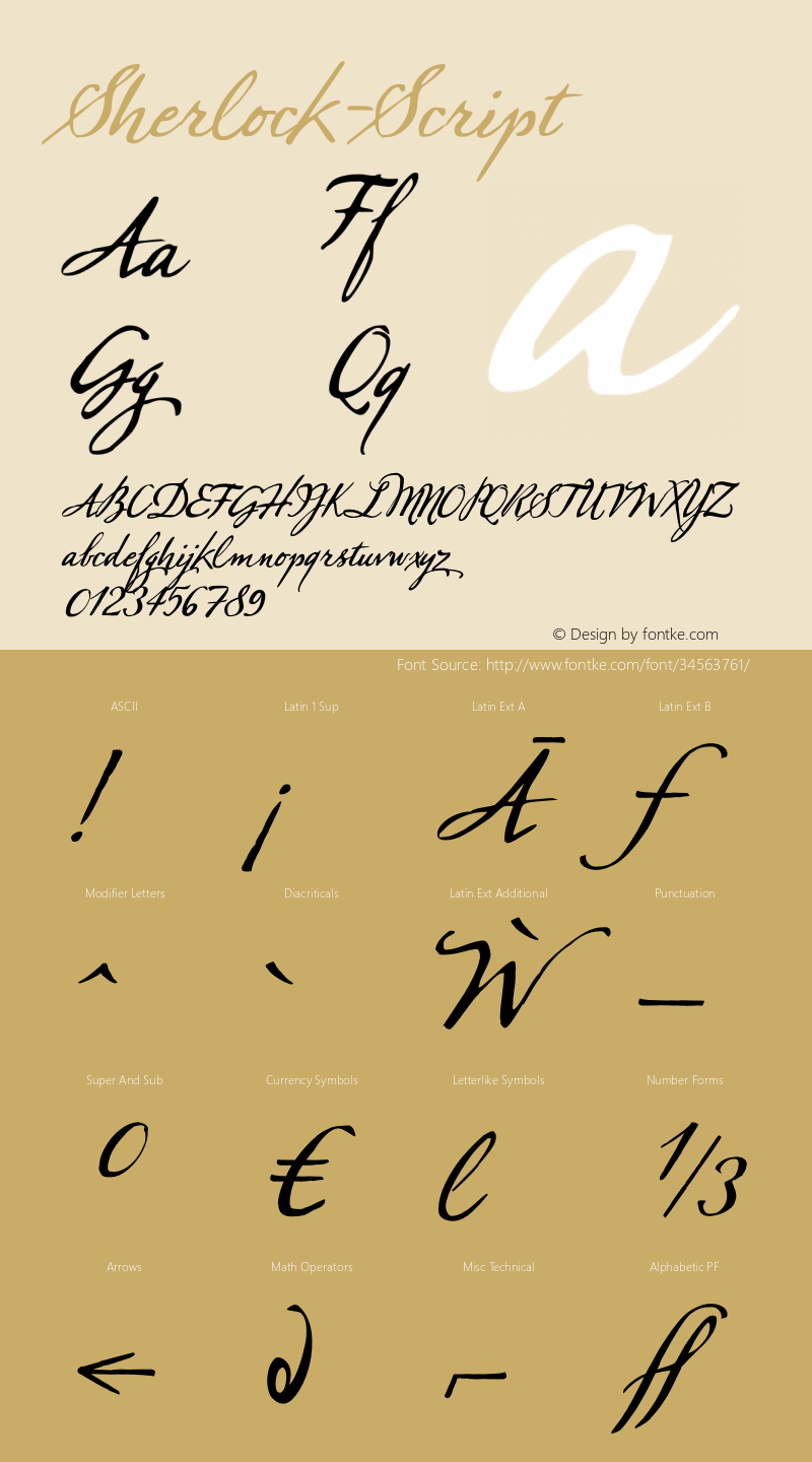 ☞Sherlock-Script Version 001.001;com.myfonts.wiescherdesign.sherlock-script.regular.wfkit2.4c55 Font Sample