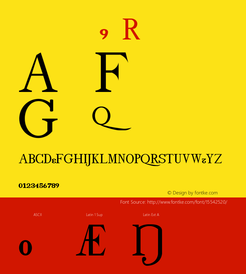 drminf9 Regular Version 001.001 Font Sample