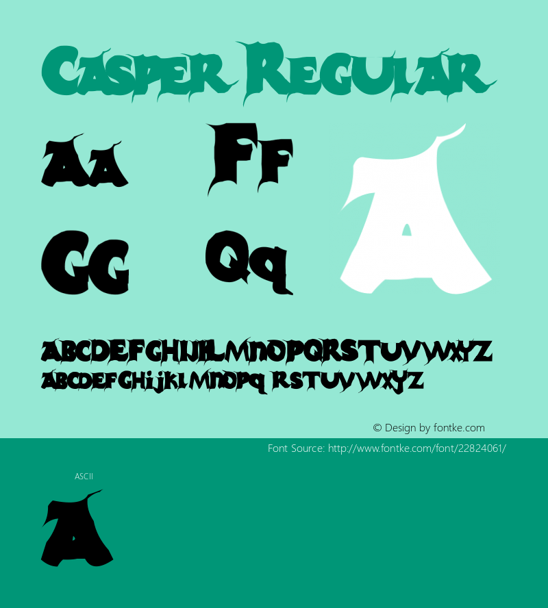 Casper Version 1.0 June 6, 2001 Font Sample